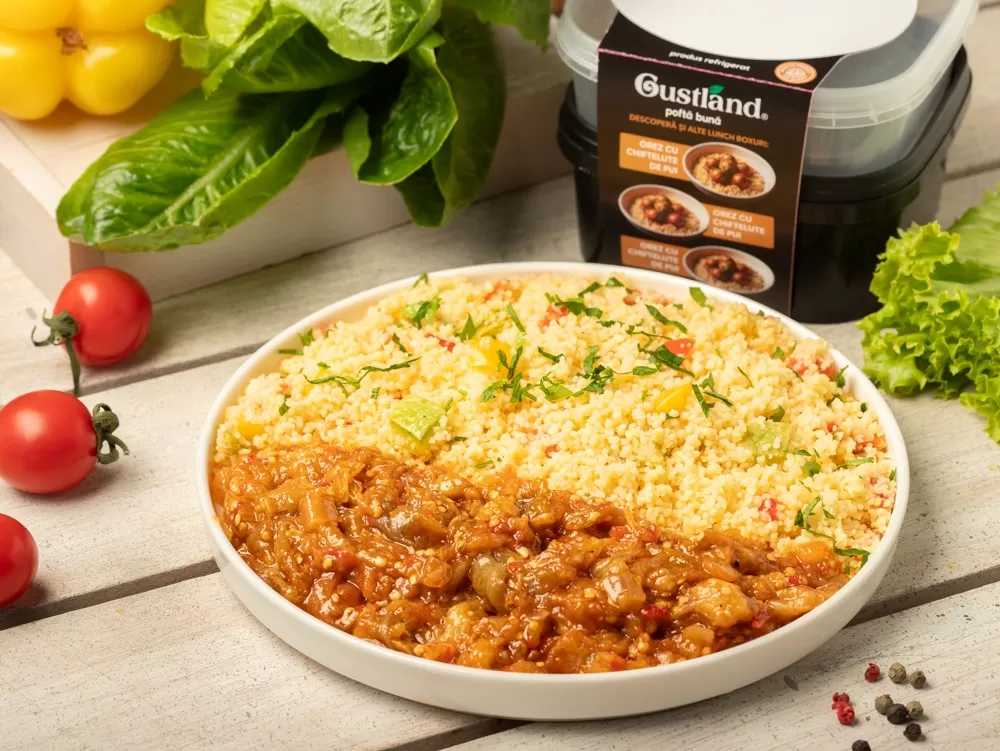 Lunch box Couscous cu zacusca de vinete