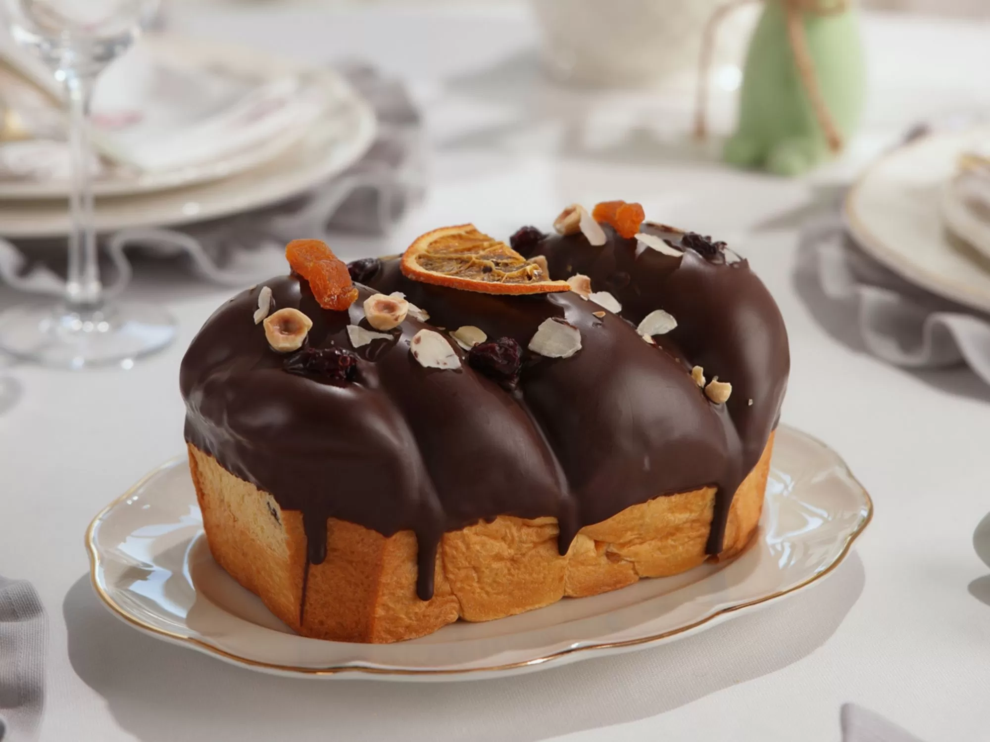 Ruladă cu caise, alune și migdale