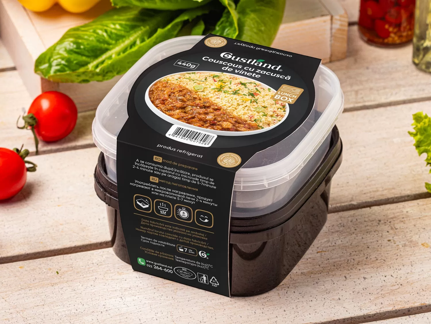 Lunch box Couscous cu zacusca de vinete
