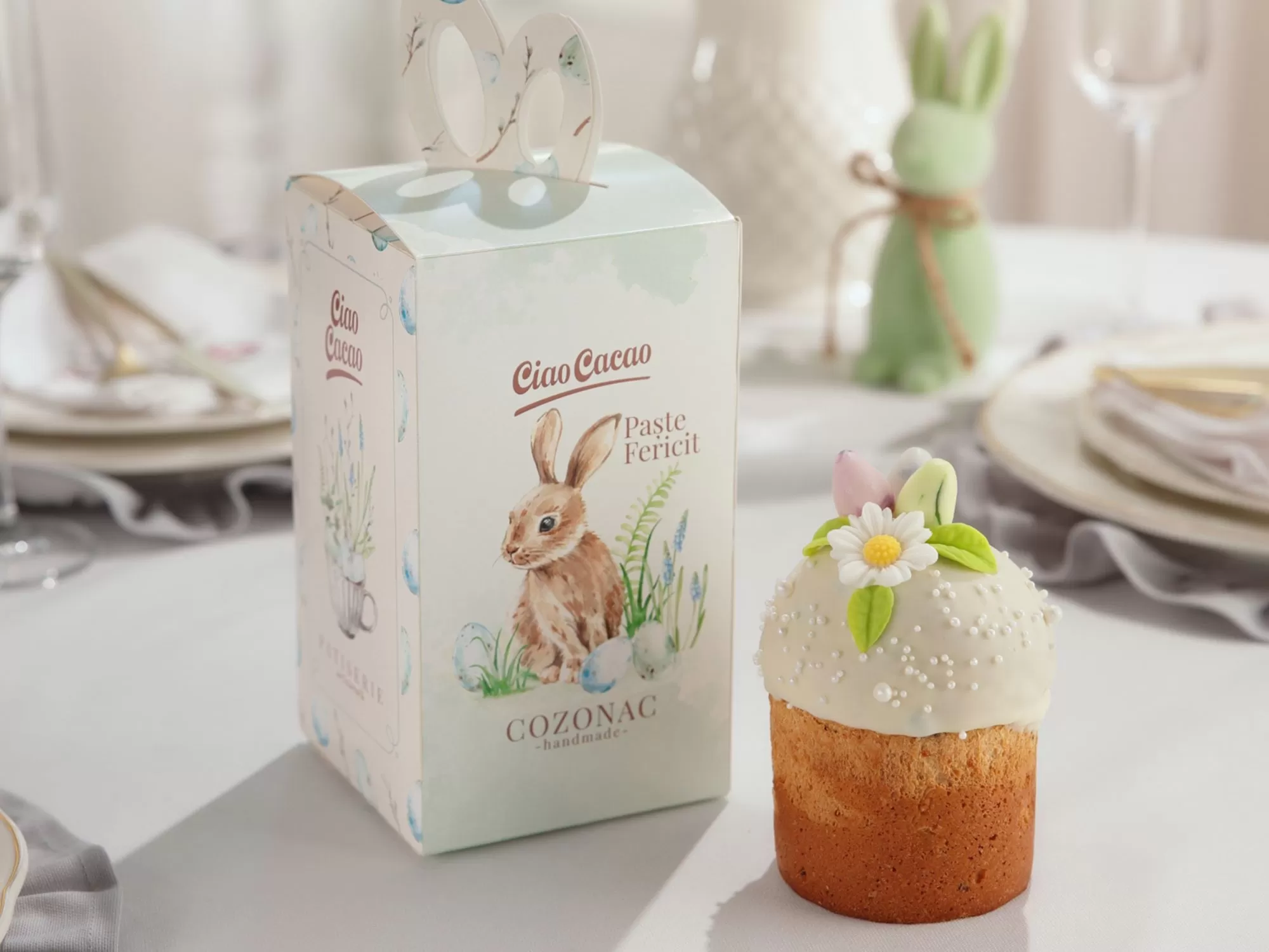 Cozonac cu stafide și fructe confiate Oușoare de Paști